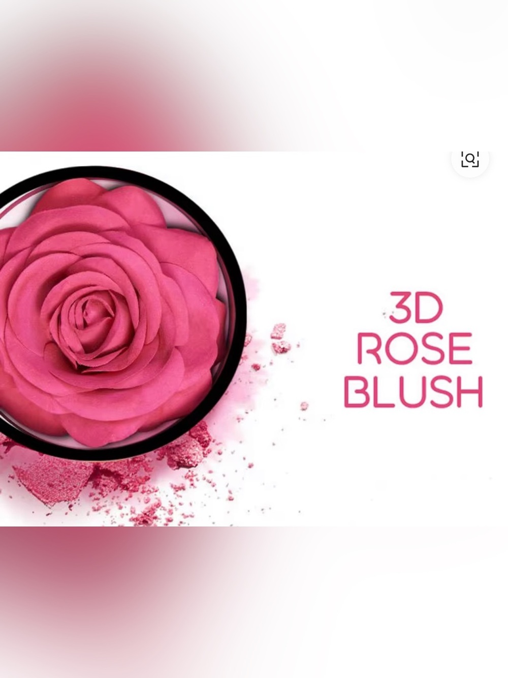 Pink Rose Blush 3 D Rose- Women Makeup